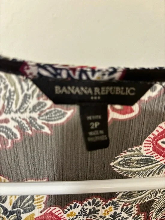 Banana Republic Black Maxi Dress with Pink, Cream & Yellow Floral Print - Picture 3 of 3